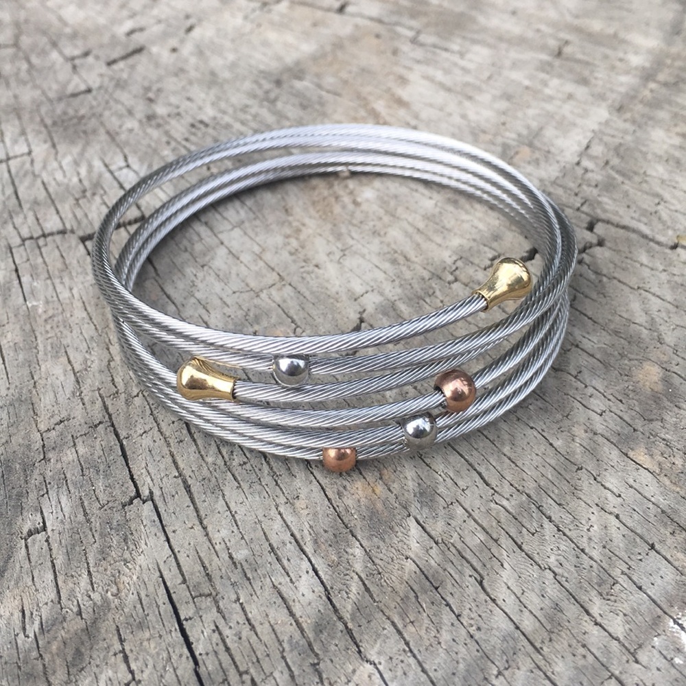 Stainless Steel tri-color Bracelet